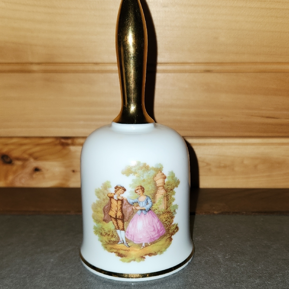 Charming Gold and White Decorative Bell